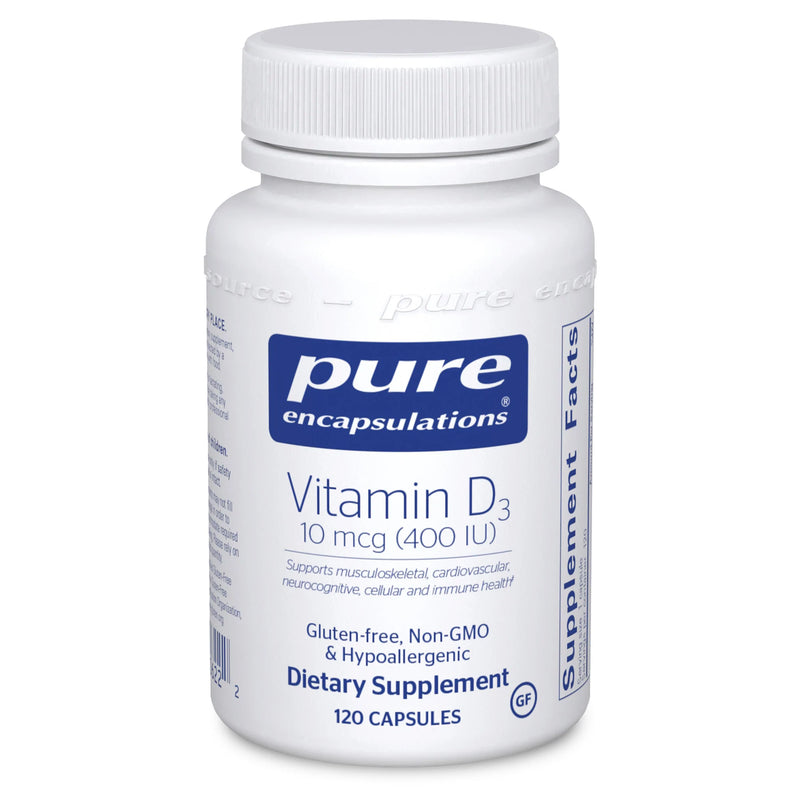 Vitamin D3 10 mcg (400 IU) by Pure Encapsulations®