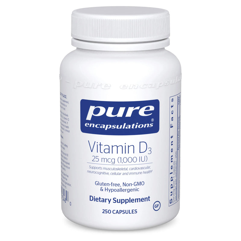 Vitamin D3 25 mcg (1,000 IU) by Pure Encapsulations®