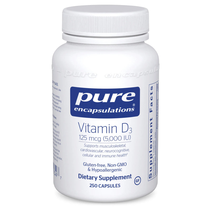 Vitamin D3 125 mcg (5,000 IU) by Pure Encapsulations®