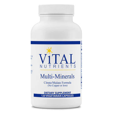 Multi-Minerals Citrate/Malate Formula (No Copper or Iron) by Vital Nutrients