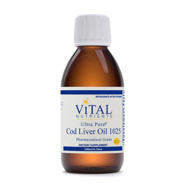 Ultra Pure® Cod Liver Oil 1025 Pharmaceutical Grade by Vital Nutrients