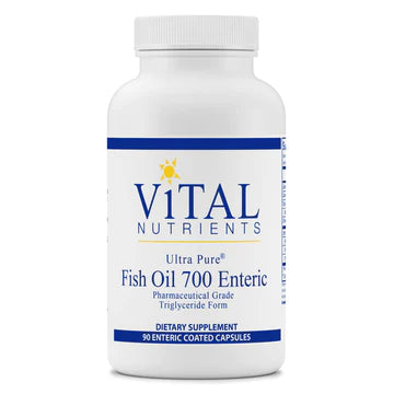 Ultra Pure® Fish Oil 700 Enteric Pharmaceutical Grade Triglyceride Form by Vital Nutrients