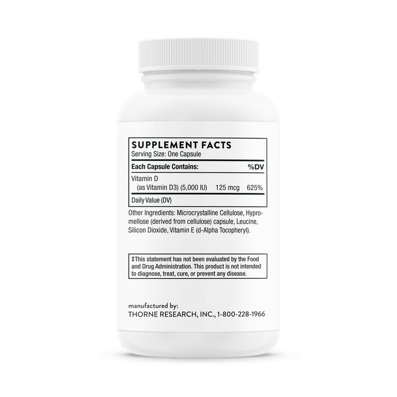 Vitamin D-5,000 - NSF Certified for Sport by THORNE