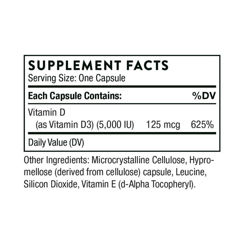 Vitamin D-5,000 - NSF Certified for Sport by THORNE