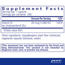 Vitamin D3 25 mcg (1,000 IU) by Pure Encapsulations®