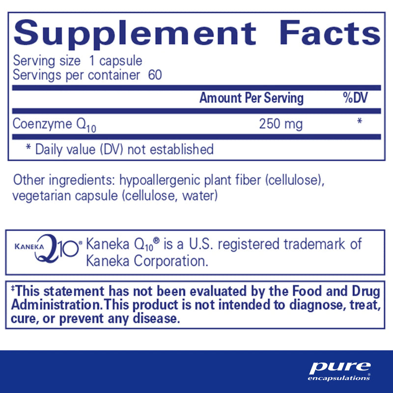 CoQ10 250 mg by Pure Encapsulations®