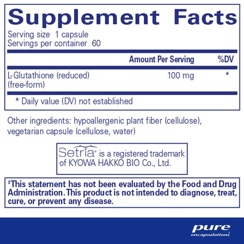 Reduced Glutathione by Pure Encapsulations®