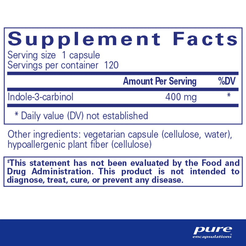 Indole-3-Carbinol 400 mg by Pure Encapsulations®
