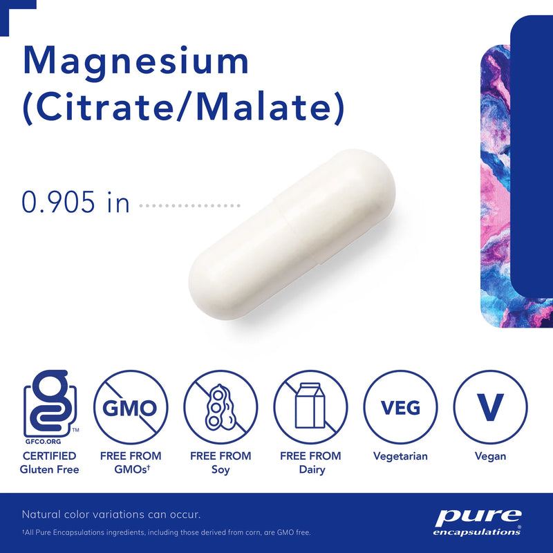 Magnesium (citrate/malate) by Pure Encapsulations®