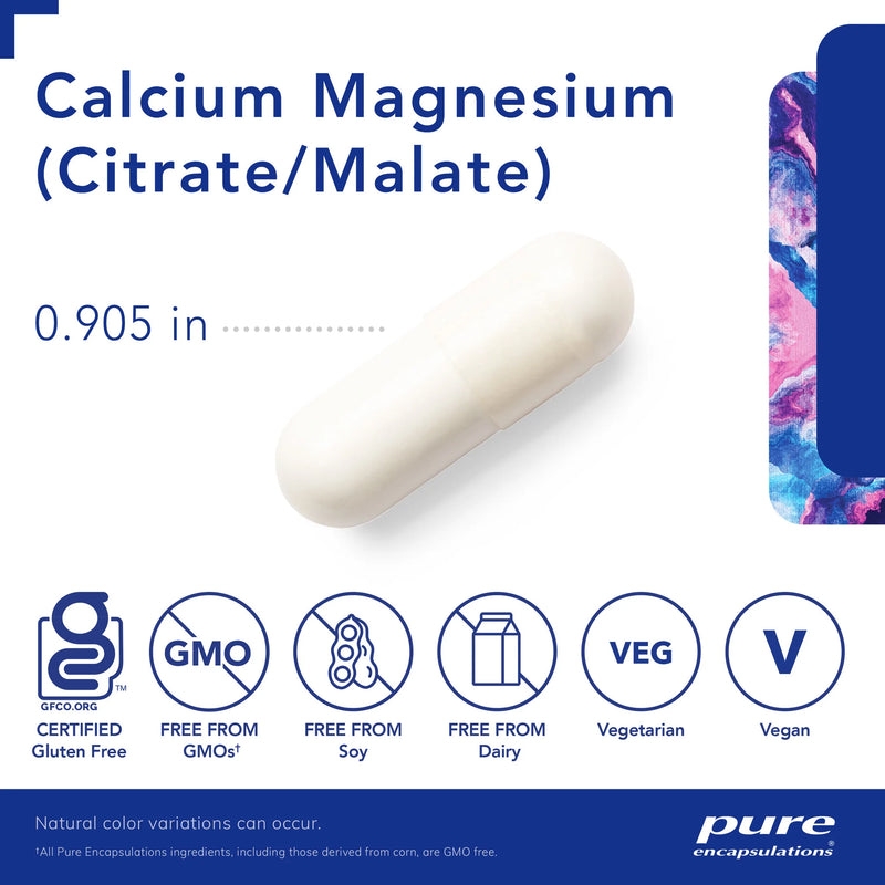 Calcium Magnesium (citrate/malate) by Pure Encapsulations®