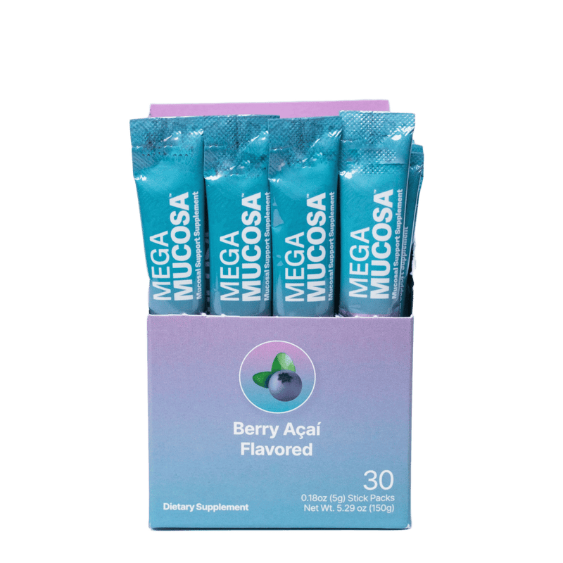 MegaMucosa (30 Stick Packs) Berry Acai Flavor by Microbiome Labs
