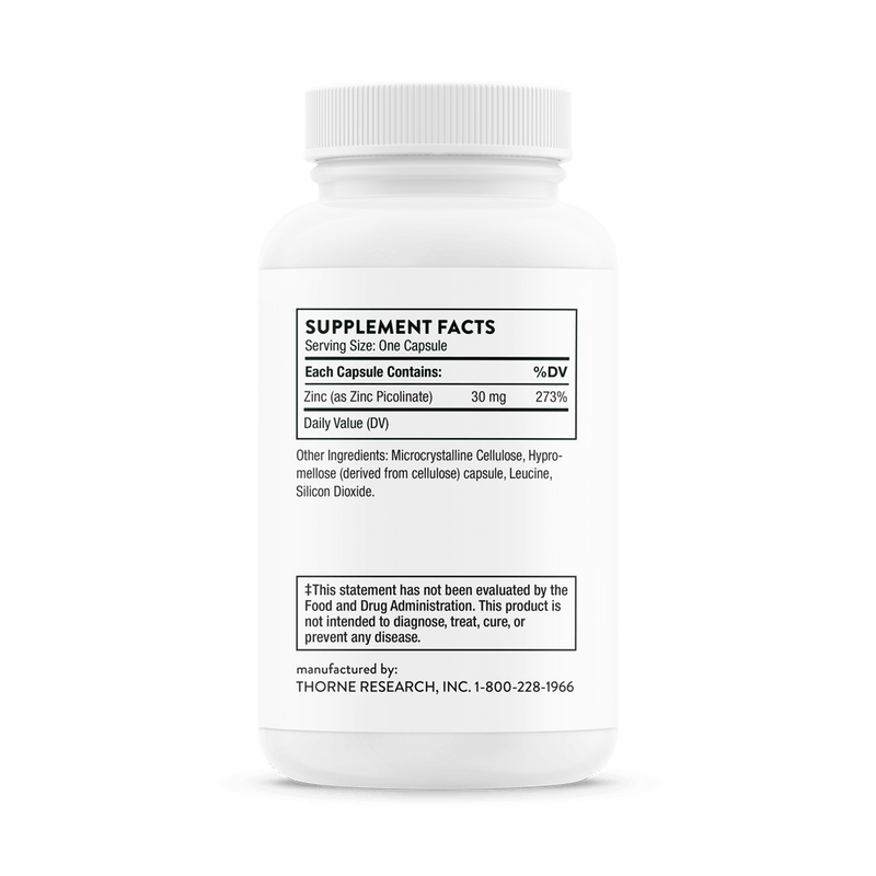 Zinc Picolinate 30 mg - NSF Certified for Sport by THORNE