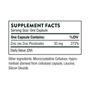 Zinc Picolinate 30mg (60 count) by THORNE
