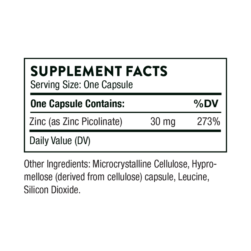 Zinc Picolinate 30mg (60 count) by THORNE